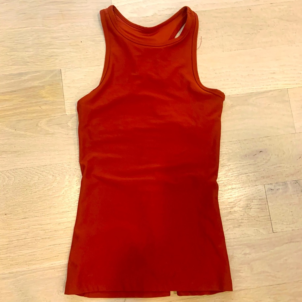 Burnt orange tank or work out top